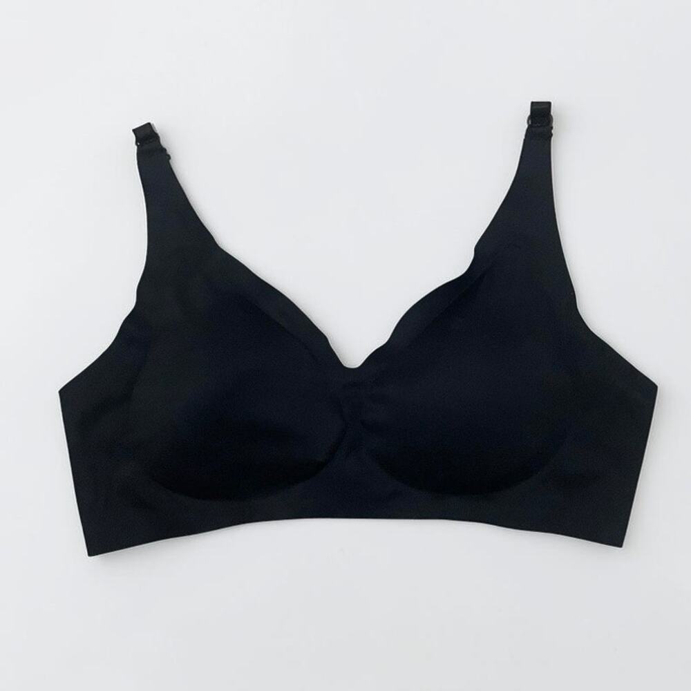 Black Seamless Padded Comfort Bra